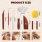 8PCS Stained Wooden Pottery Sculpting Tools, Wood Clay Cleaning Tool Set